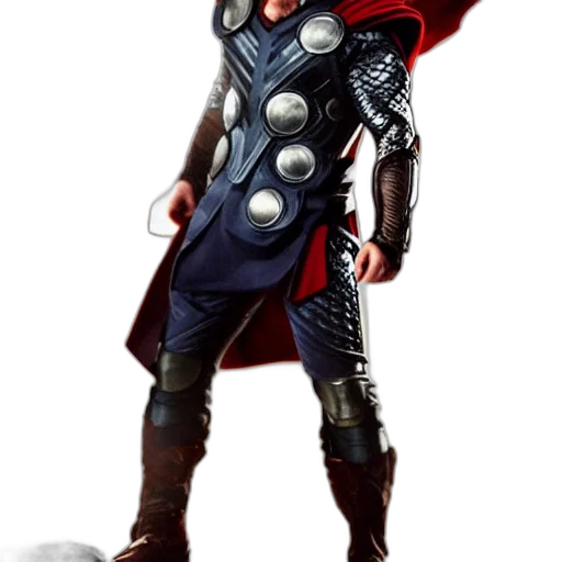 staff, sword, jacket, concept art, comic book art, fantasy art, 3d render, thor transparent PNG cut-out