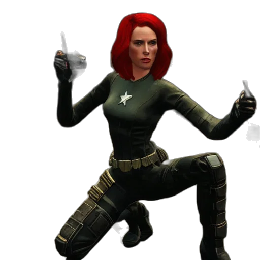 weapon, staff, concept art, 3d render, pixel art, comic book art, natasha, romanov transparent PNG cut-out