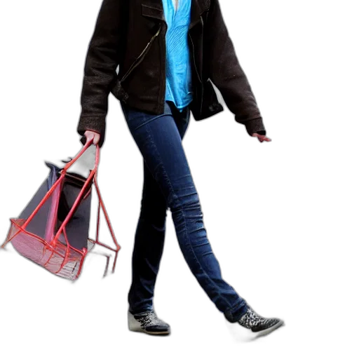 jacket, staff, 3d render, photorealistic transparent PNG cut-out