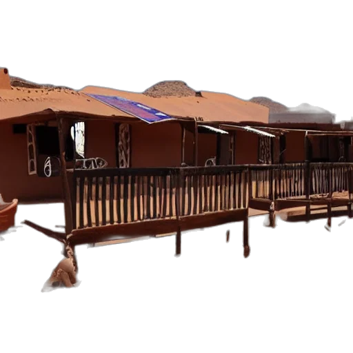 building, 3d render, concept art, tavern, northern, namibia transparent PNG cut-out