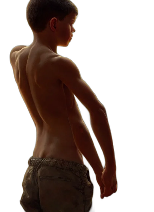 staff, photorealistic, 3d render, oil painting, concept art, perfectly, portrait, boy transparent PNG cut-out