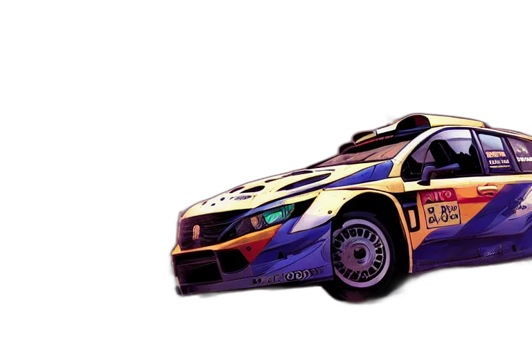 car, concept art, 3d render, pixel art transparent PNG cut-out