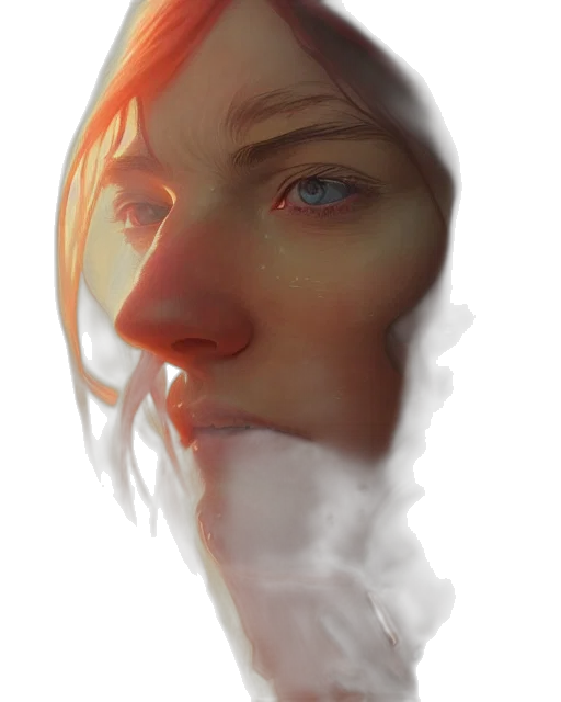 face, mask, robot, creature, photorealistic, concept art, fantasy art, 3d render transparent PNG cut-out