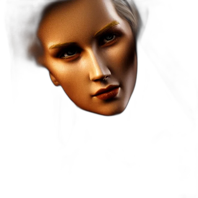 face, mask, crown, jewelry, photorealistic, 3d render, concept art, fantasy art transparent PNG cut-out