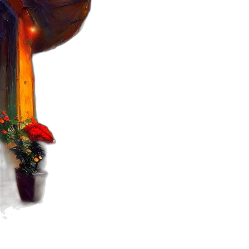 crown, flower, umbrella, dragon, concept art, fantasy art, 3d render, photorealistic transparent PNG cut-out