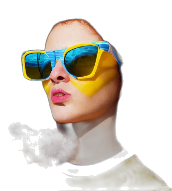 mask, face, photorealistic, 3d render, concept art, cyberpunk, neon, golden transparent PNG cut-out