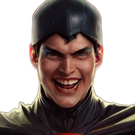 face, mask, comic book art, concept art transparent PNG cut-out