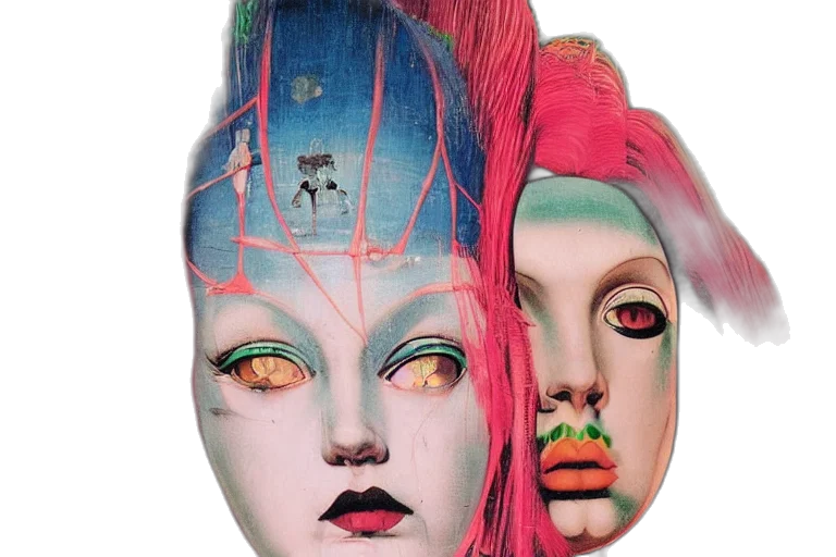 mask, face, hat, jewelry transparent PNG cut-out