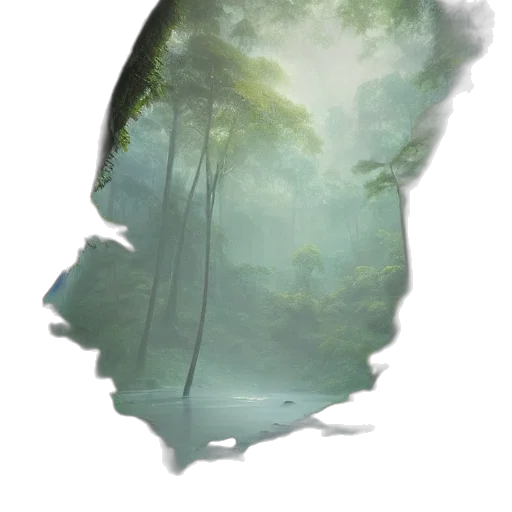 mask, tree, creature, face transparent PNG cut-out