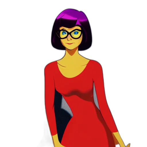 dress, staff, cartoon, concept art, comic book art, 3d render, red, neon transparent PNG cut-out