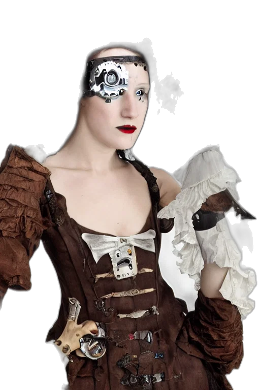 dress, mask, photorealistic, fantasy art transparent PNG cut-out
