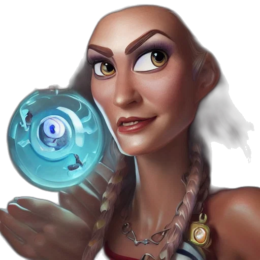 jewelry, staff, face, fantasy art transparent PNG cut-out