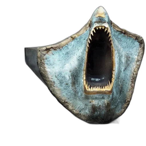 mask, shoes, hat, crown, 3d render, concept art, great, megalodon transparent PNG cut-out