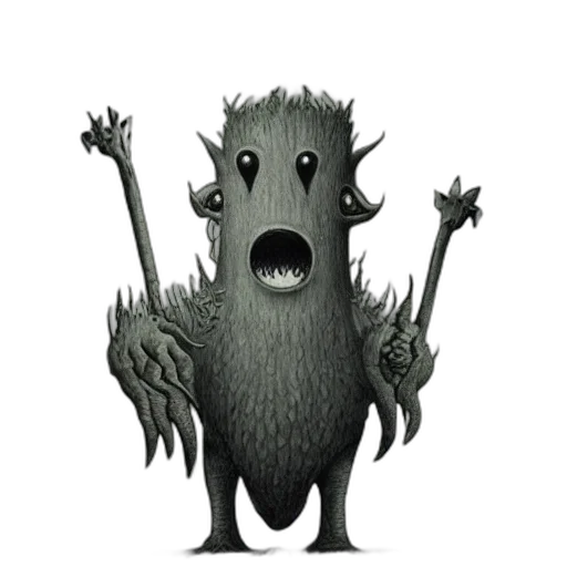 creature, dragon, animal, staff transparent PNG cut-out