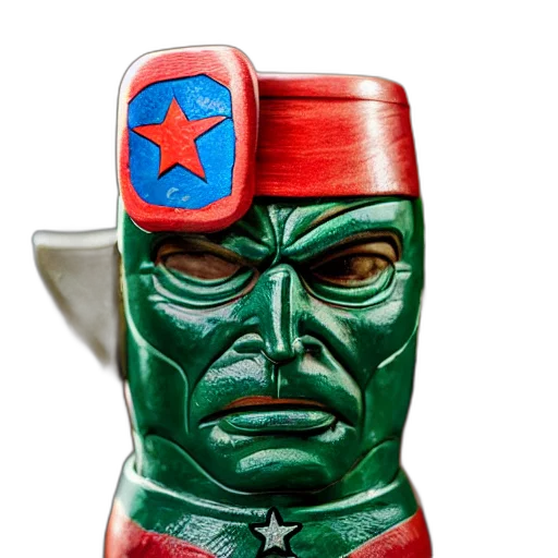 mask, robot, face, bottle, comic book art, concept art, 3d render, closeup transparent PNG cut-out