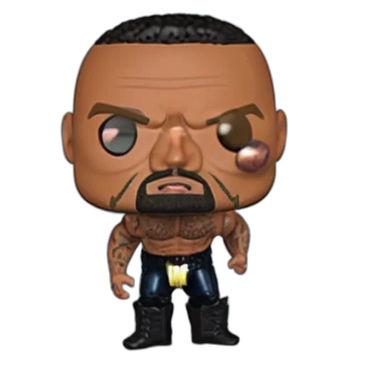 pop, figure, dwayne, johnson transparent PNG cut-out