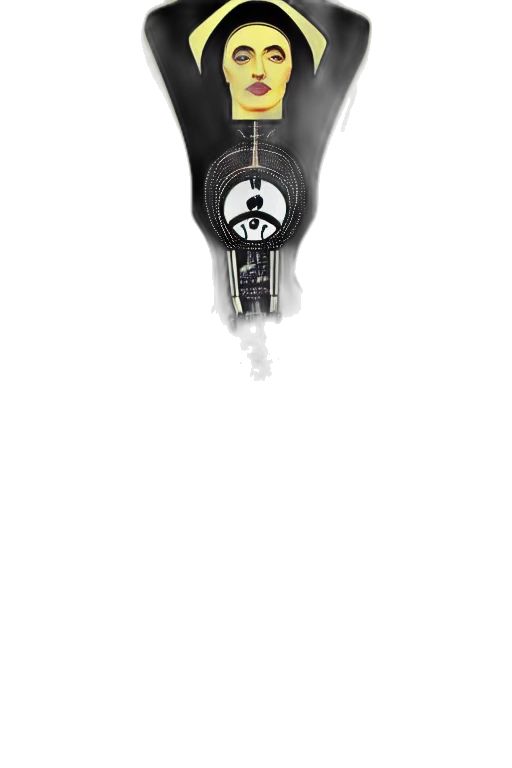robot, umbrella, staff, bottle, 3d render, concept art, photorealistic, cyberpunk transparent PNG cut-out