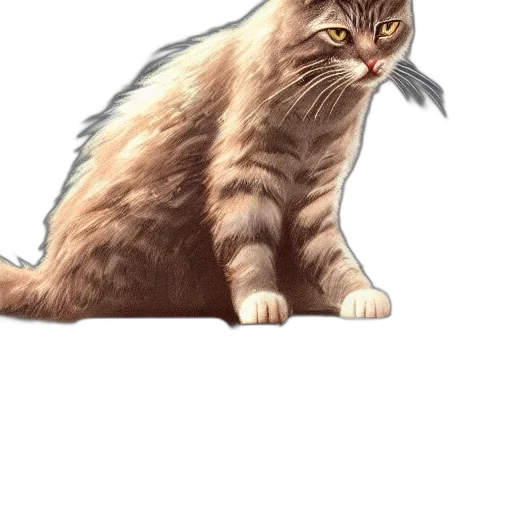 staff, animal, creature, concept art, photorealistic, pixel art, fantasy art, cat transparent PNG cut-out