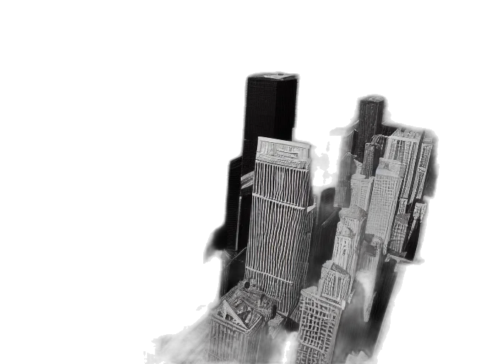 building, robot, 3d render, concept art transparent PNG cut-out