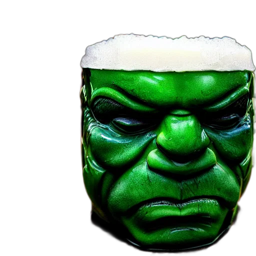 mask, face, 3d render, closeup, photorealistic, photograph, glossy, hulk transparent PNG cut-out