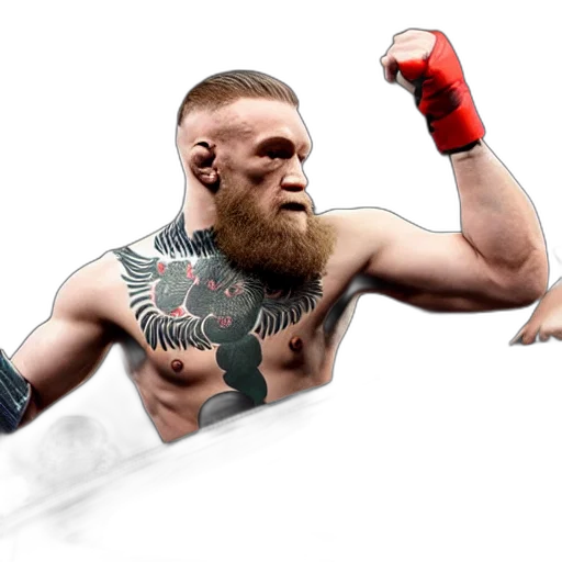 photorealistic, concept art, fantasy art, cartoon, humanoid, car, wrestling, conor transparent PNG cut-out