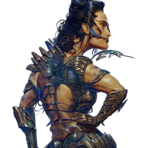 robot, dragon, jewelry, staff transparent PNG cut-out
