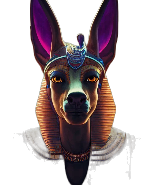 mask, animal, face, staff, fantasy art, concept art, photorealistic, 3d render transparent PNG cut-out