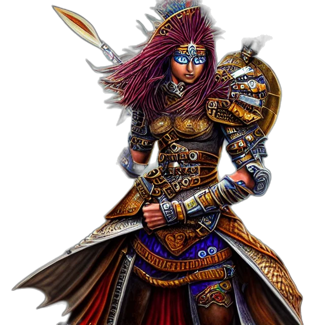 sword, staff, jewelry, fantasy art transparent PNG cut-out