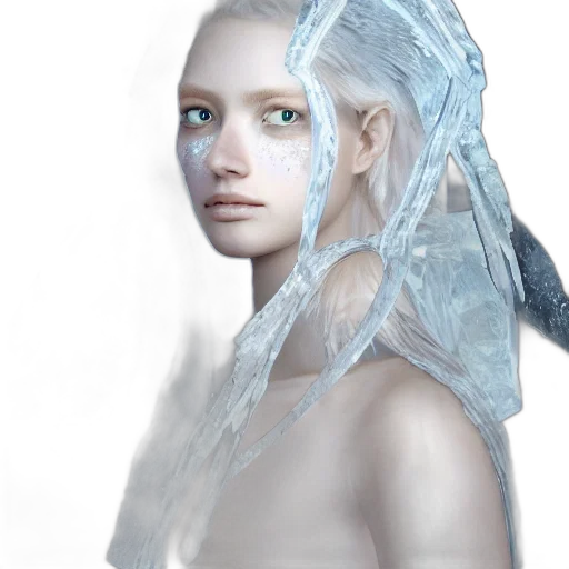 face, dress, mask, jewelry, photorealistic, fantasy art, concept art, 3d render transparent PNG cut-out