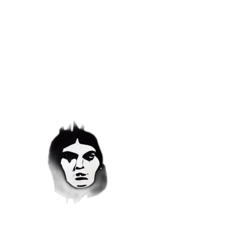 face, creature, mask, hair, pixel art, cartoon, comic book art, photorealistic transparent PNG cut-out