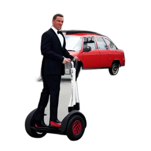car, robot, staff, james transparent PNG cut-out