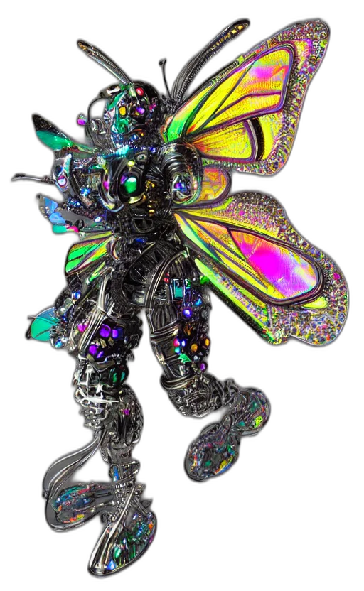 jewelry, robot, dragon, creature transparent PNG cut-out