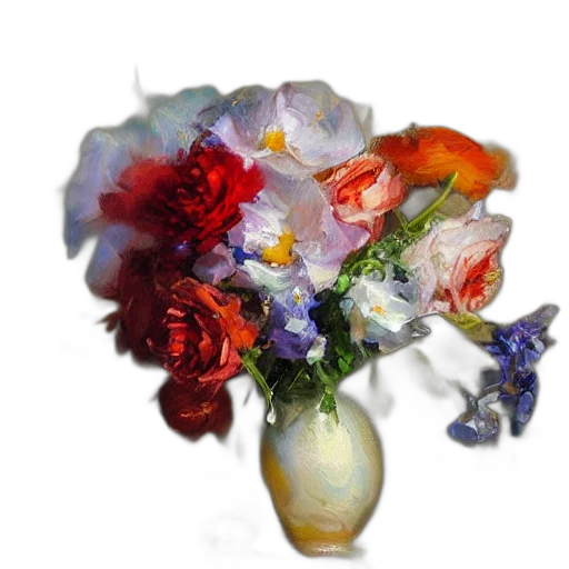 flower, crown, hat, jewelry, photorealistic, oil painting, 3d render, colorful transparent PNG cut-out