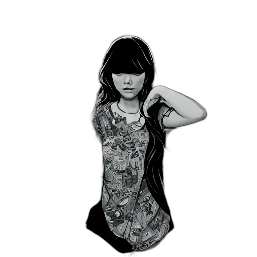 dress, jacket, jewelry, face transparent PNG cut-out