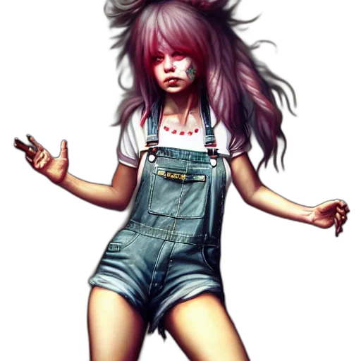 hair, dress, creature, staff, concept art, pixel art, fantasy art, photorealistic transparent PNG cut-out
