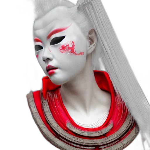 mask, face, jewelry, photorealistic transparent PNG cut-out