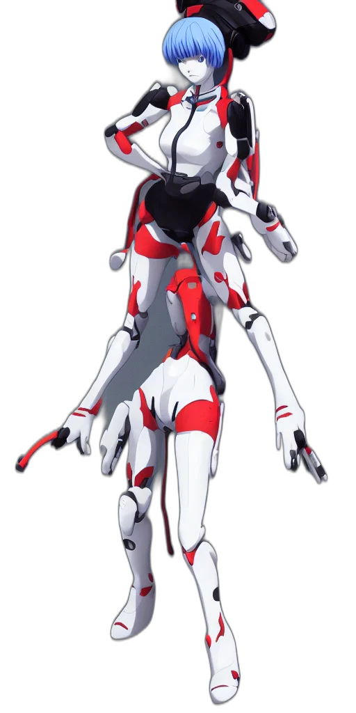 robot, weapon, concept art, 3d render transparent PNG cut-out