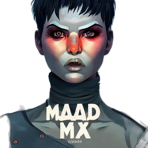 mask, concept art, comic book art, cyberpunk transparent PNG cut-out