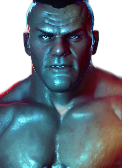 face, photorealistic, 3d render, comic book art transparent PNG cut-out
