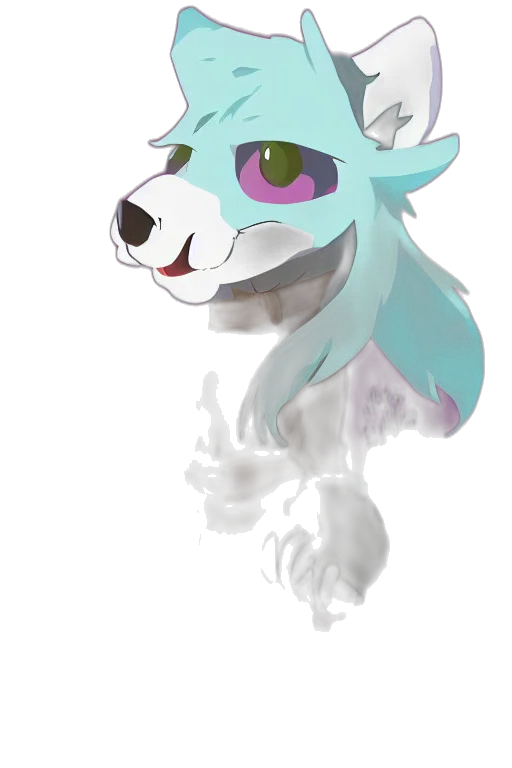 creature, mask, staff, dragon, watercolor, concept art, vaporwave, fantasy art transparent PNG cut-out