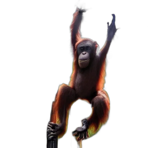 animal, staff, creature, photorealistic transparent PNG cut-out