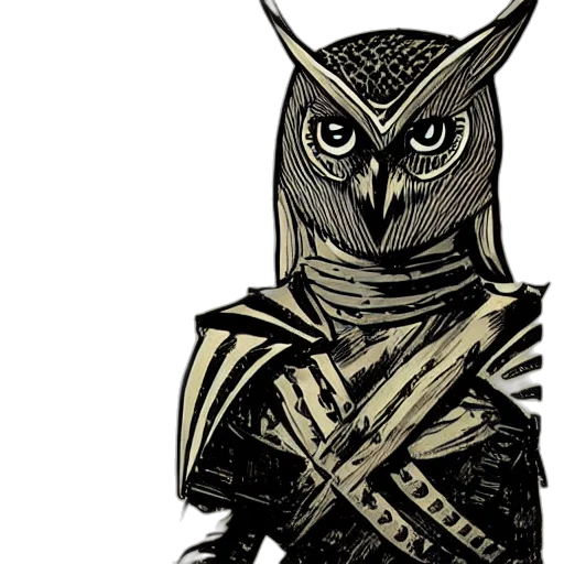 staff, mask, sword, animal, comic book art, fantasy art, concept art, pixel art transparent PNG cut-out