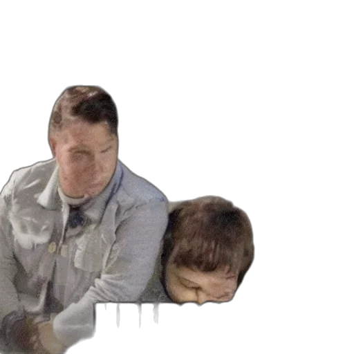 face, staff, robot, jacket transparent PNG cut-out