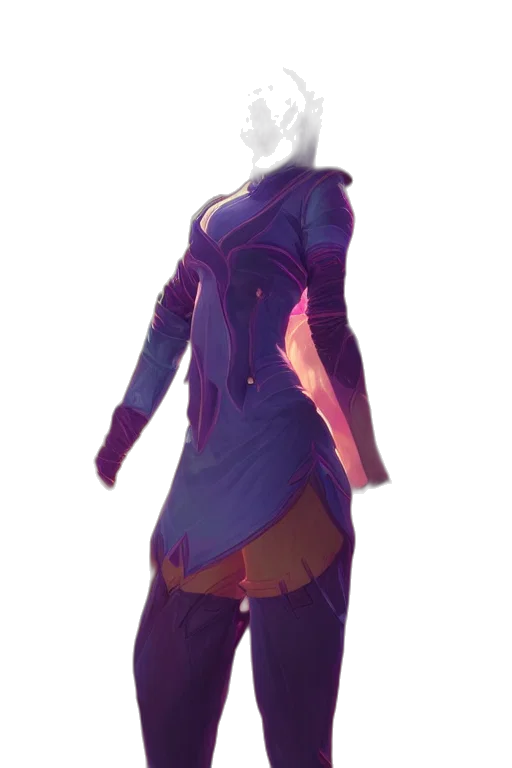 dress, jacket, staff, mask transparent PNG cut-out