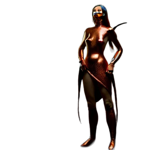 sword, creature, staff, dress transparent PNG cut-out