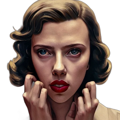 face, jewelry, photorealistic, comic book art transparent PNG cut-out