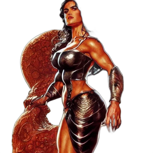 comic book art, concept art, fantasy art, photorealistic transparent PNG cut-out