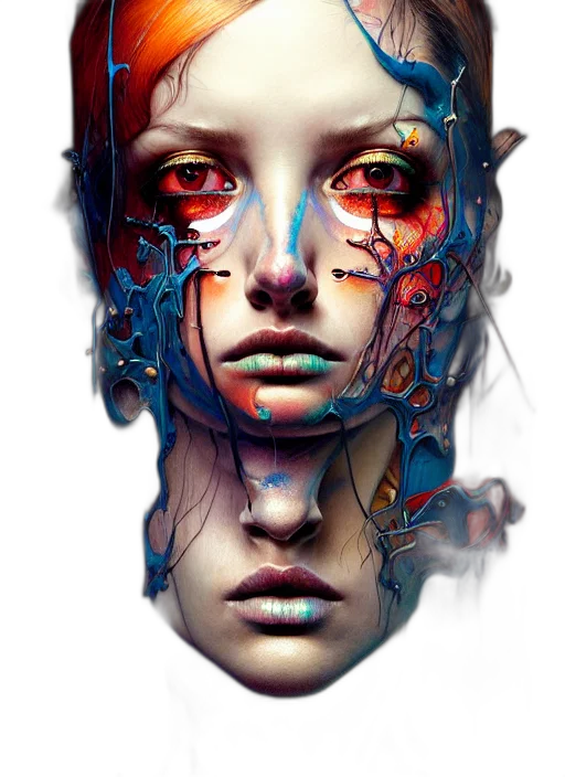 face, mask, robot, creature transparent PNG cut-out