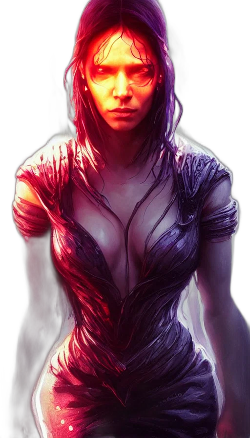 dress, face, comic book art, fantasy art transparent PNG cut-out