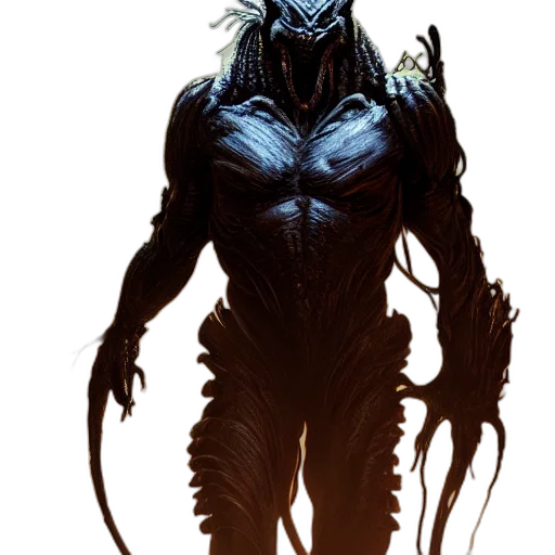 creature, animal, concept art, comic book art, fantasy art, dark, predator, movie transparent PNG cut-out